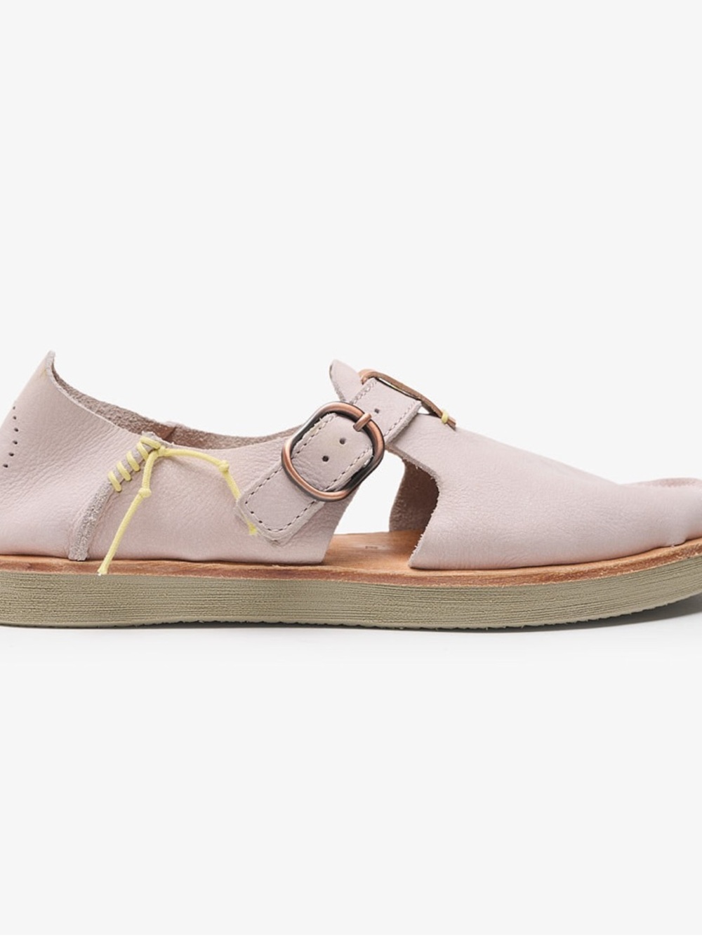 Satorisan Women’s Pink Leather Moccasin Sandals - Picture 4 of 11